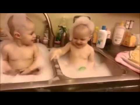 Baby Washing In Sink