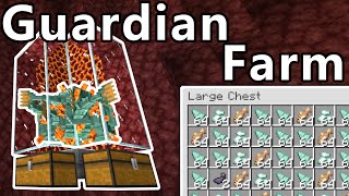 Simple Guardina Farm Prismarine Sea Lanterns Minecraft 1 20