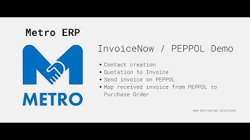 MetroERP InvoiceNow PEPPOL DEMO