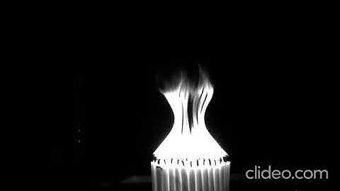 Oscillation of candle flame
