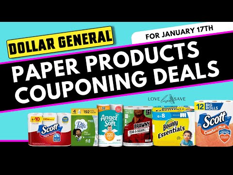 Dollar General Paper Products Couponing Deals for January 17th