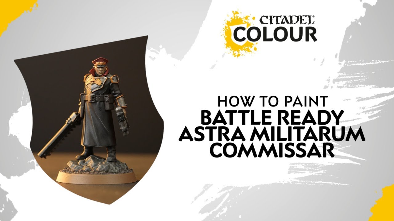 How to Paint: Battle Ready Astra Militarum - Commissar - YouTube