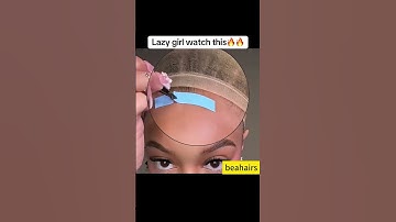 Wig tape, Lazy girls must watch this   #shorts