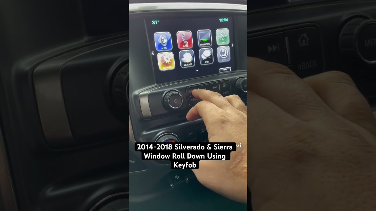 2014 To 2018 Silverado And Sierra Window Roll Down Trick Using Your Key Fob 