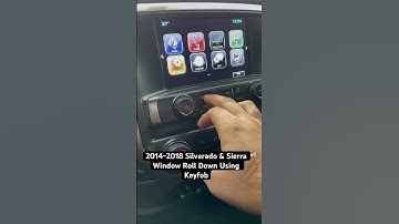 2014 to 2018 Silverado and Sierra Window Roll Down Trick using your key fob!