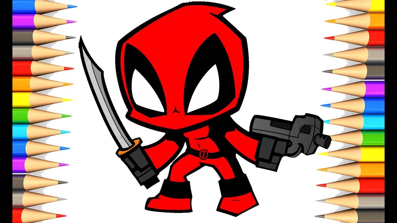 Download HOW TO DRAW DEADPOOL | Coloring Pages For Kids - Coloring Book for Baby - YouTube