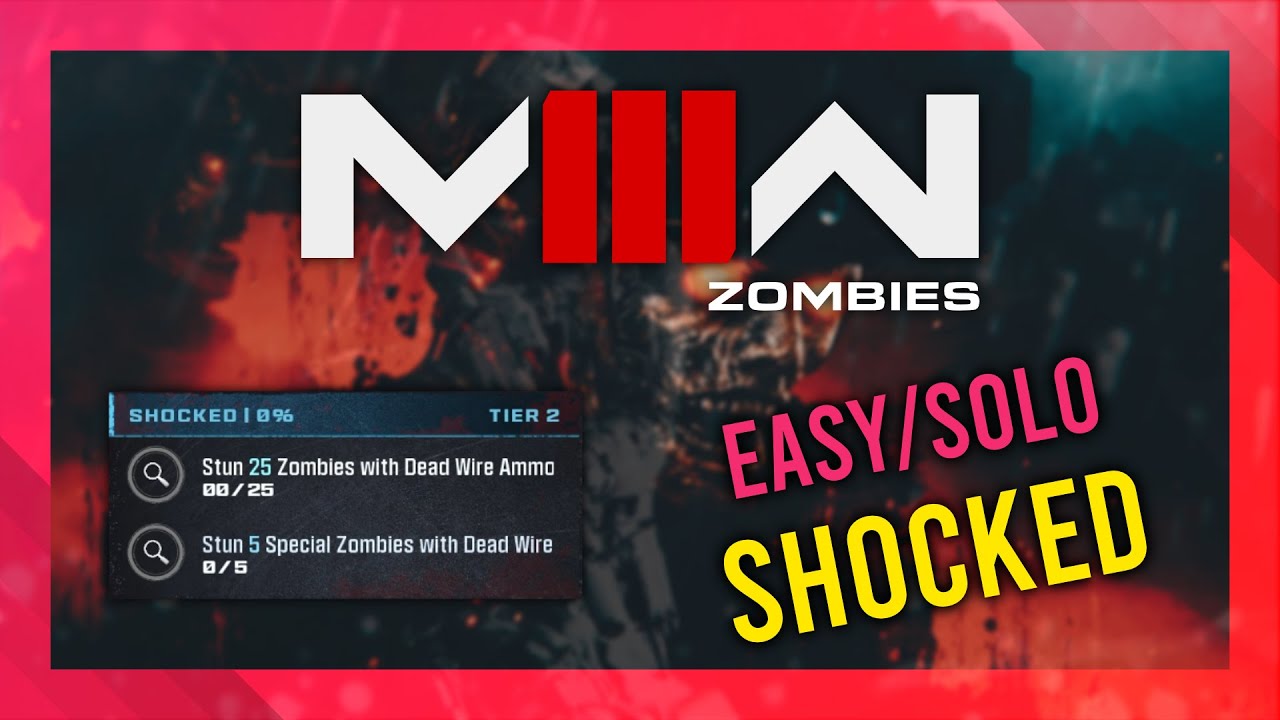 Shocked (Act 2 Tier 2) | MW3 Zombies GUIDE | Quick/Solo | MWZ Mission Tutorial