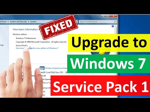 Video: Paano ko mai-install ang Service Pack 1 para sa Windows 7 32 bit?