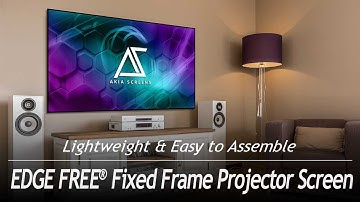 AKIA Screens® EDGE FREE® Fixed Frame Movie Theater Home Theater Projector Screen