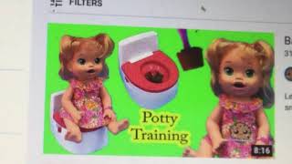 Baby alive potty training ft. Pinkfong and CookieSwirlC