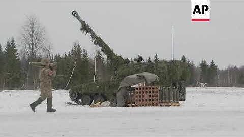 NATO allies hold winter drills in Estonia
