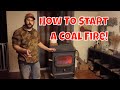 石炭による暖房。炭層火災を開始する方法