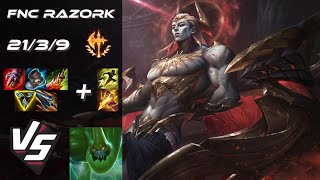 Fnatic Razork JUNGLE Zaahen vs Zac - EU Challenger Patch 26.6