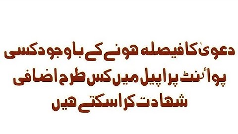 Additional evidence in appeal.