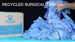 Blue Surgical Huck Towels 15 x 24, For Glass and Windows