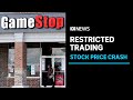 GameStop stock price crashes as Robinhood app restricts trading | ABC News