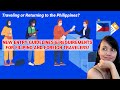 NEW ENTRY GUIDELINES AND REQUIREMENTS TO THE PHILIPPINES + How does eTravel works?