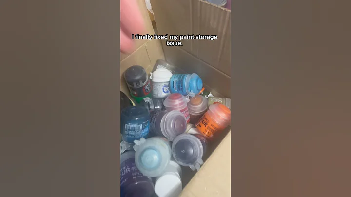 My miniature paint storage solution! #miniaturepainting #warhammer40k #spacemarines
