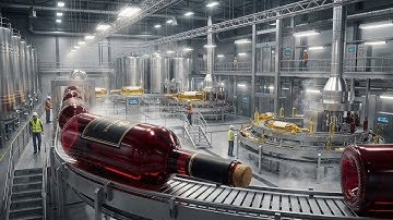 How Wine Is Produced – Full Grape-to-Bottle Factory Process