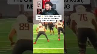 Zion Elee TOOK OVER in OL vs DL 1v1 in Maryland Spring practice #marylandfootballspringpractice