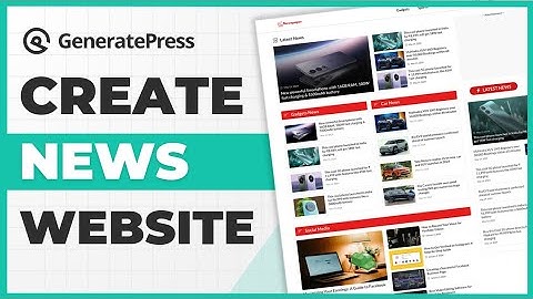 GeneratePress News Theme Customization | create professional News Website Using GeneratePress