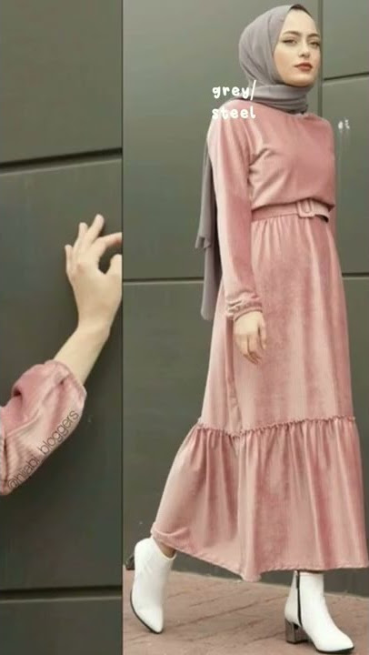 MIX and MATCH baju & hijab DUSTY PINK(๑ت๑)ﾉ | OOTD
