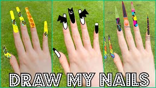 Subscribers Draw My Nail Designs (episode 5)