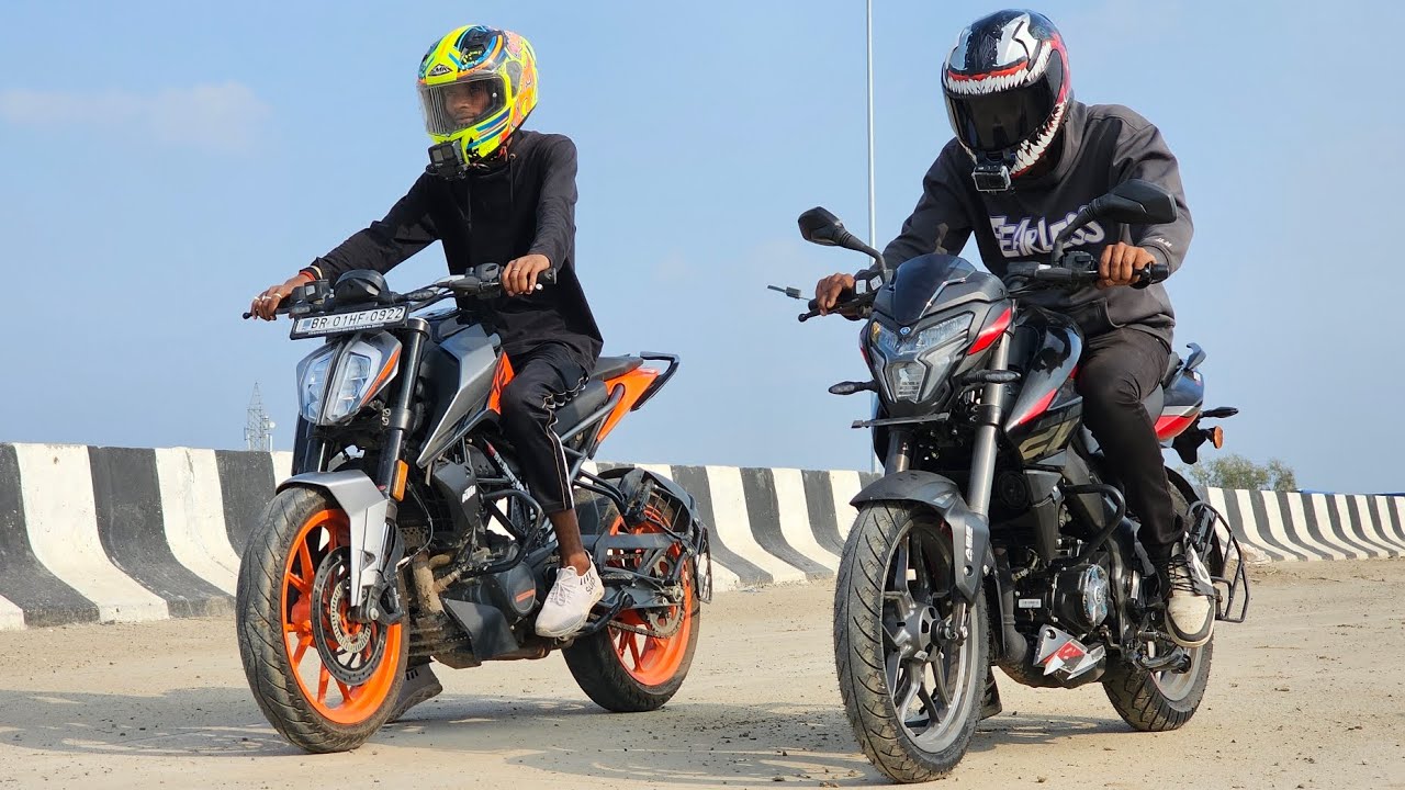 2024 Pulsar Ns200 Vs Duke 200 Race  Comparison