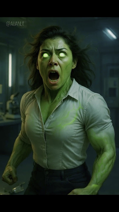 Jennifer Walters Turns Into She-Hulk! 💚⚡ #ai #aishorts #superhero
