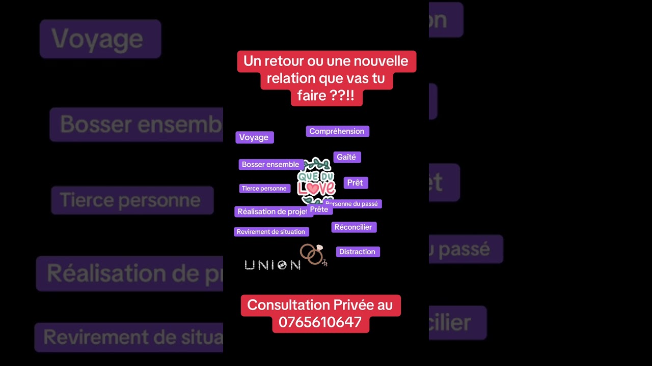 Un retour ou une nouvelle relation, que compte tu faire ?? 