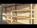 Simple shelf huge difference wood diy garage shelf plan