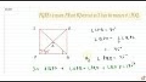 `P Q R S` is a square. `P R` and `S Q` intersect at `Odot` State the measure of `/_P O Qdot`