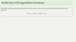 Model data with Exponential Functions