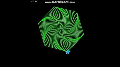 Tiny BASIC v3 Turtle Graphics Spiral6