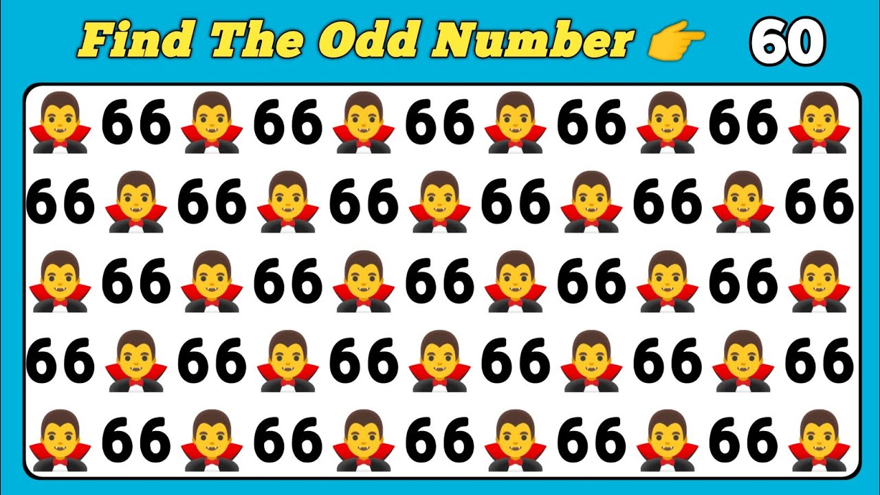 Find The Odd One Out | Test Your Observation Skills 👀 | Number and ...