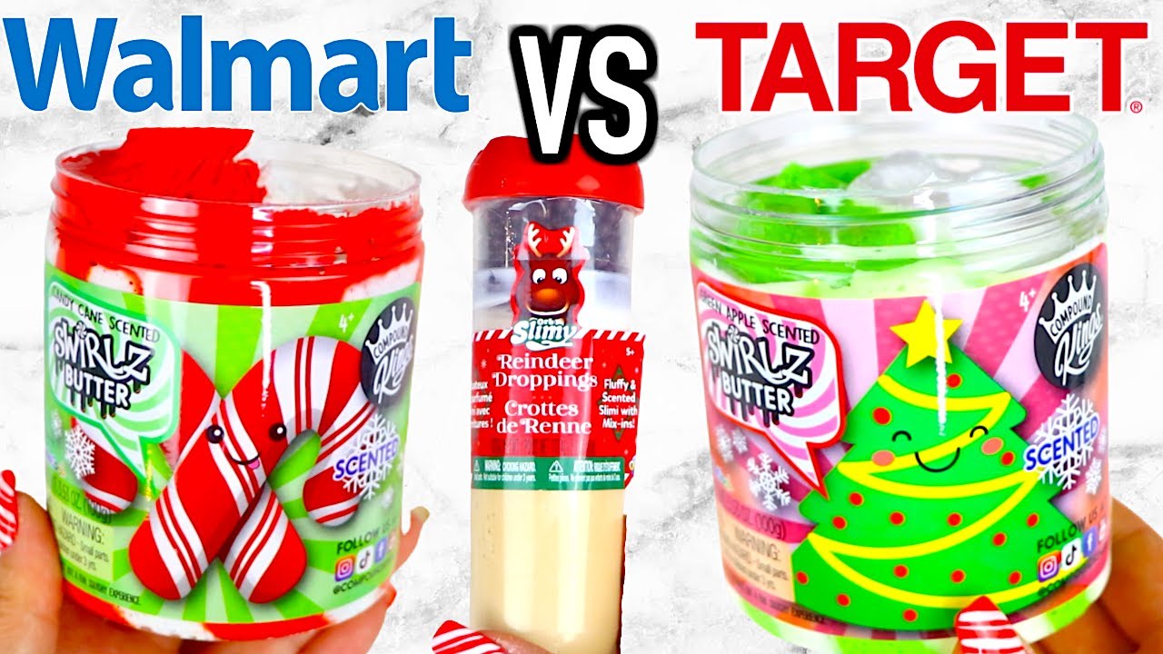 NEW WALMART SLIME VS TARGET SLIME! Which Is Worth It?!?