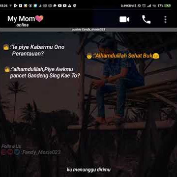 Story wa percakapan ibu dengan anak😊