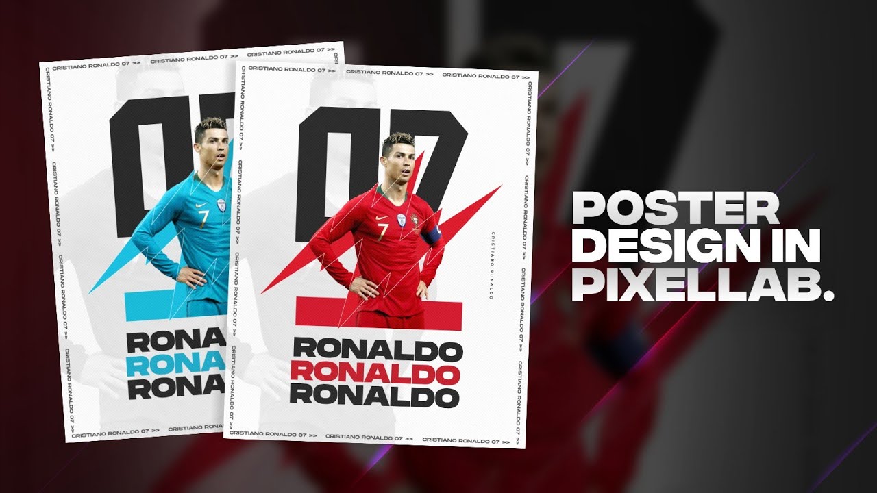 Pixellab Tutorial - Sports Poster | Social Media Design 05