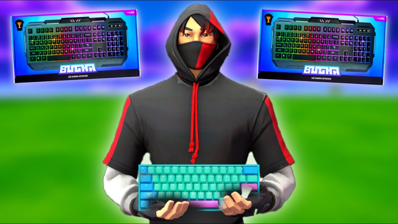 Playing Fortnite With Bugha’s New $10 Keyboard (insane) - YouTube