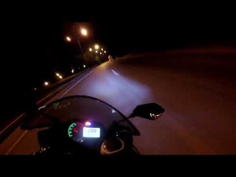 gece yeni başladı Kawasaki ZX6R ile ufak bi doz adrenalin