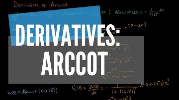 Derivative of an Arccot Function