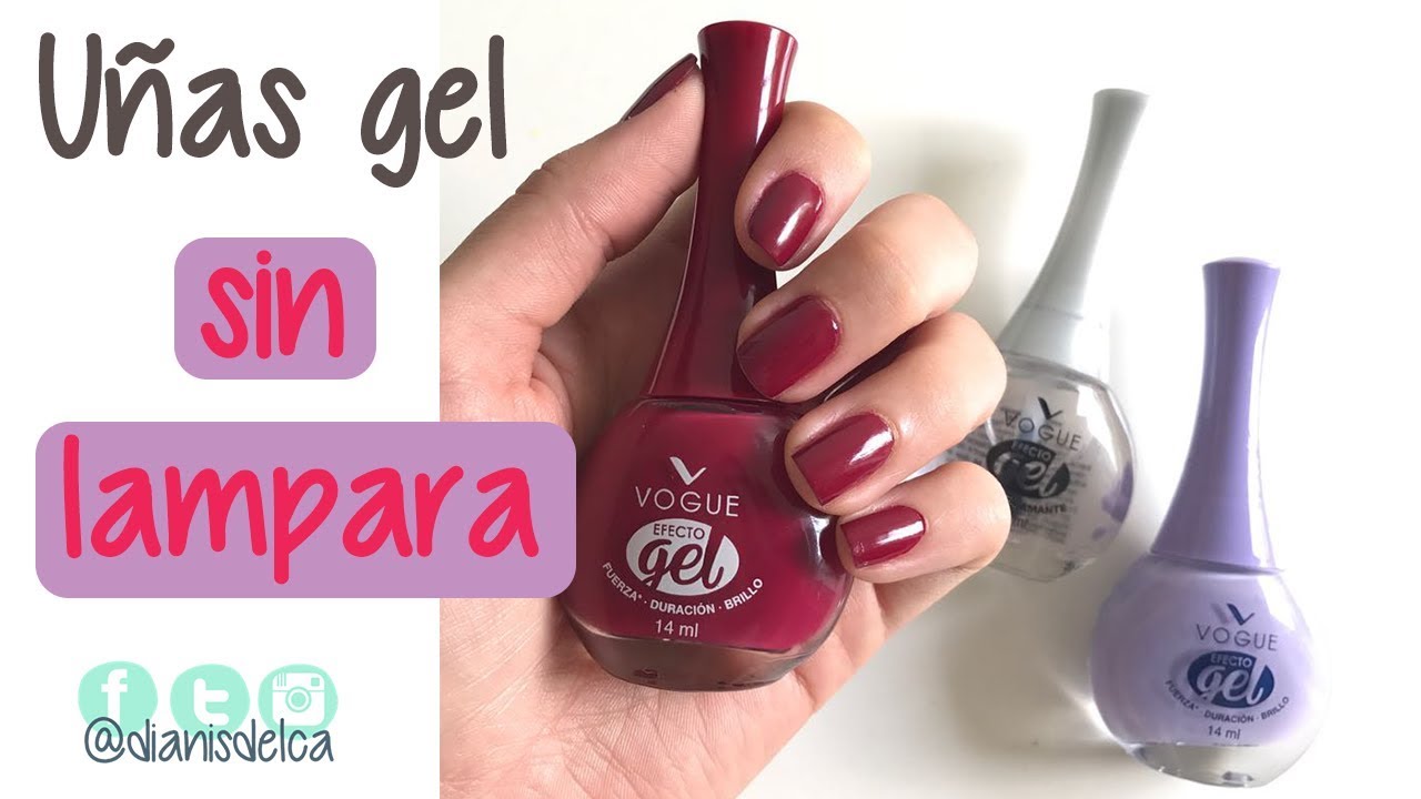 Uñas de gel SIN LÁMPARA - YouTube