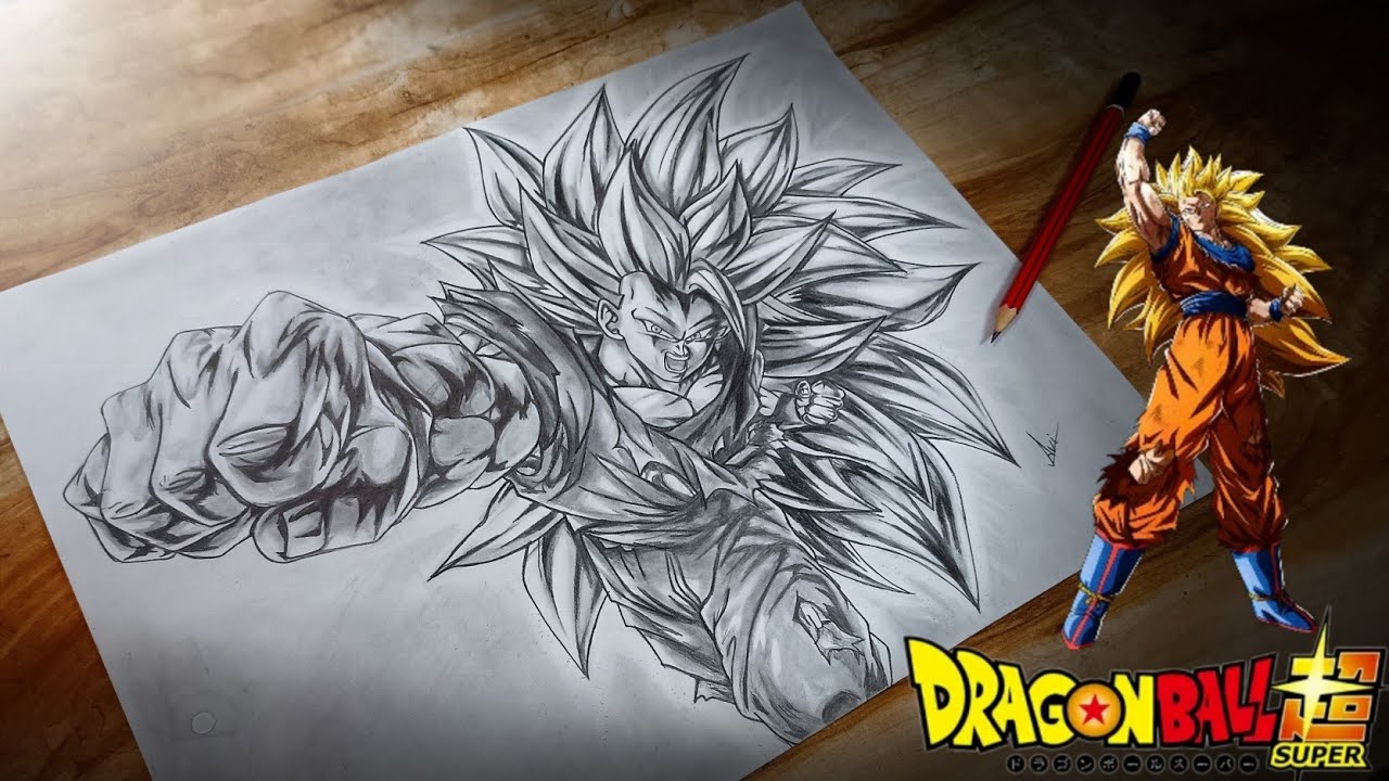 Goku Super Saiyan 3 Sketch  SSJ3 (Dragon Ball super) 