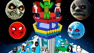 I FOUND LUNAR MOON 😱 HORROR SECRET TUNNEL IN MINECRAFT | MINECRAFT HORROR |