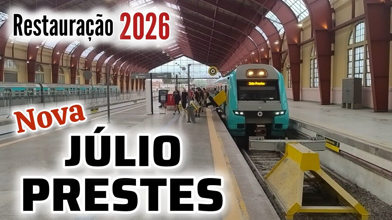Estação Ferroviária Júlio Prestes SP - Revitalização em 2026 #viagem 