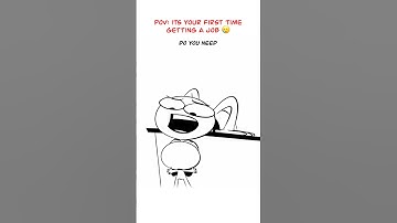 Your First Job 😅 (Animation Meme) #shorts