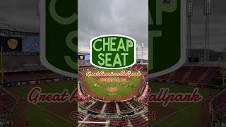 The single worst seat at Great American Ballpark #mlb #baseball