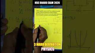 IMP 3 Mark | Parallel Resonance Circuits | AC Circuits अल्टीमेट शॉर्टकट | Mukesh Sir #hsc