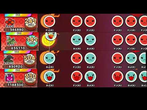 【太鼓の達人 NS2】ノるどん2000【全難易度同時再生】