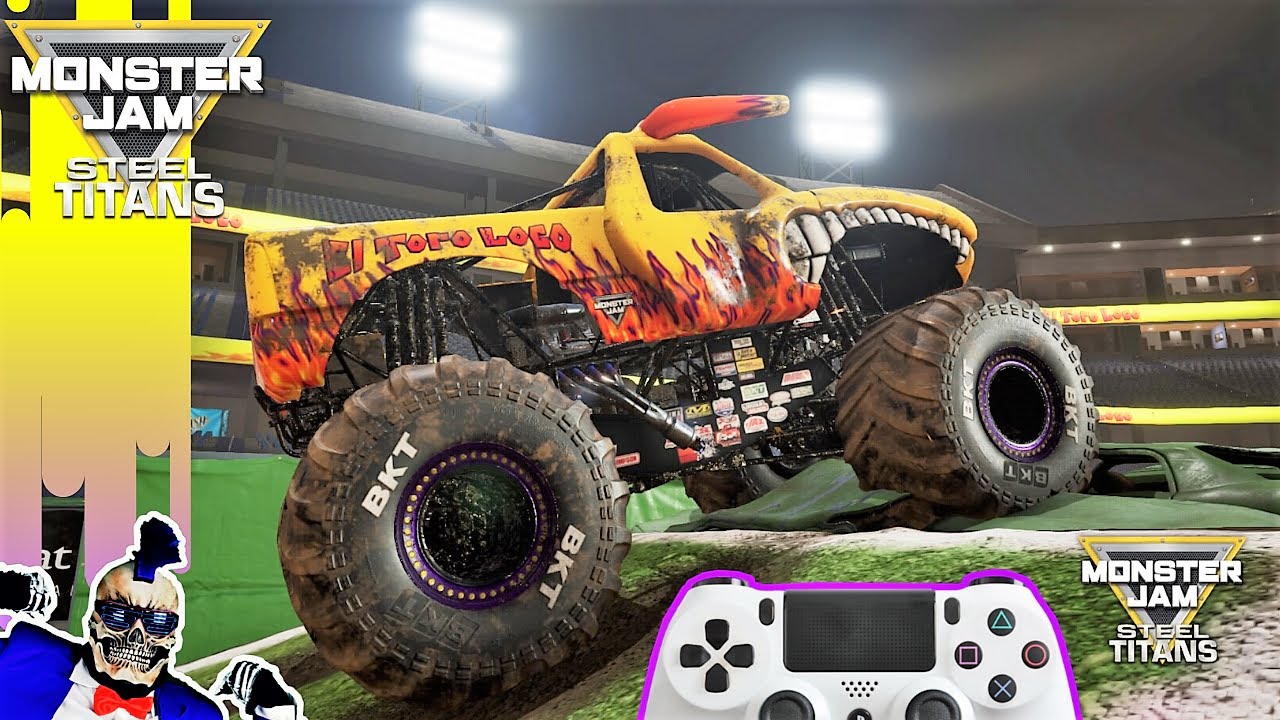 Monster Jam Video Game Steel Titans Monster Truck Freestyle